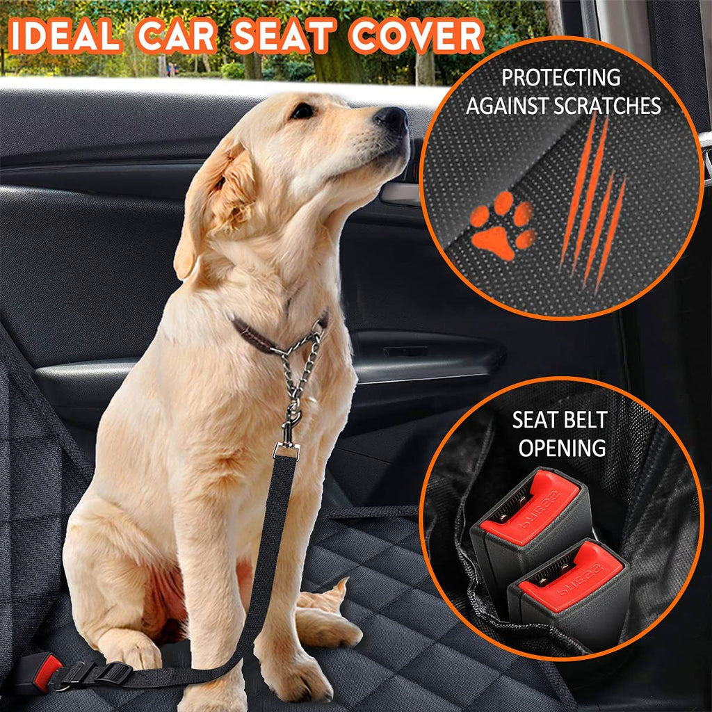 PawGuard Pro™ Waterproof Dog Car Seat Cover – Heavy Duty Non-Slip Back Seat Protector for SUVs & Trucks